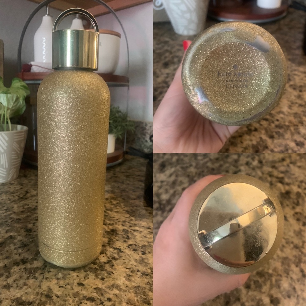 Gorgeous ♠️ Kate Spade ♠️ Gold Glitter Water Bottle